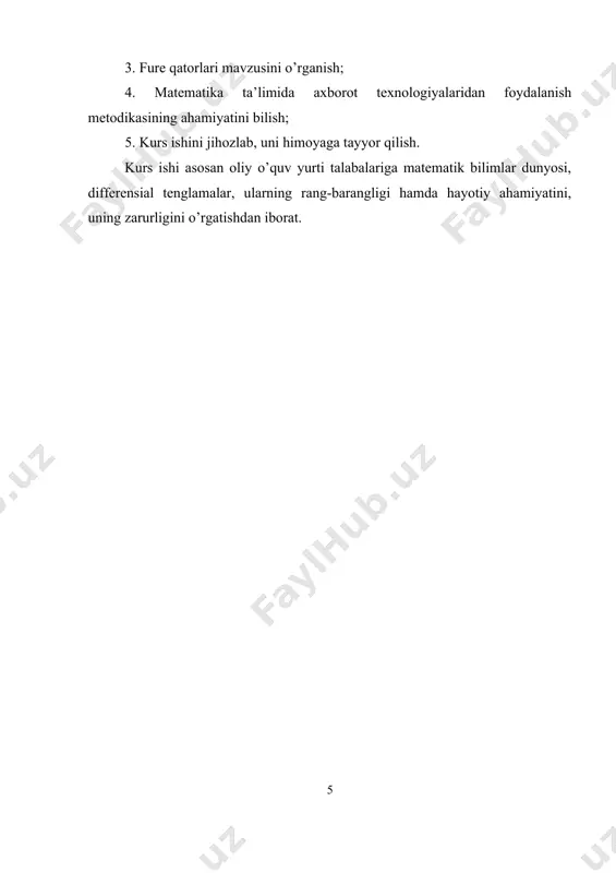 sional qatorning da tekis yaqinlshuvchi ekanligini isbotlansin. aytaylik, , , bo’lsin. bu funksiyalar uchun abel alomatidagi uchta shart bajariladi. u holda abel teoremasiga ko’ra funksional qator da tekis yaqinlashuvchi bo’ladi. 3-misol. ushbu funksional qator da tekis yaqinlashuvchiligini isbotlang. aytaylik, , bo’lsin. bu funksialar uchun dirixle alomati uchta shart bajariladi. haqiqatan ham 1) da uchun bo’lganligidan, uning kamayuvchiligi kelib chiqadi; 2)ravshanki, , da . demak, . 4) u holda bo’ladi. dirixle alomatiga ko’ra berilgan funksional qator da tekis yaqinlashuvchi. 1.2-§. darajali qator va uning asosiy xossalari funksional qatorlar orasida, ularning xususiy xoli bo`lgan ushbu (1.9) yoki umumiroq, (1.10) qatorlar (bunda -o`zgarmas xaqiqiy sonlar ) matematikada va uning tadbiqlarida muxim ro‘l o‘ynaydi.bu yerda, sifatida (yoki ) ya’ni (yoki ) o‘zgaruvchining darajlari qaralyapti.shu sababli (1.9) va (1.10) qatorlar darajali qatorlar deyiladi. agar (1.10) qatorda deb olinsa, u xolda bu qator o‘zgaruvchiga nisbatan (1.9) qator ko‘rinishiga keladi. demak , (1.9) qatorlarni o‘rganish kifoyadir. (1.9) …