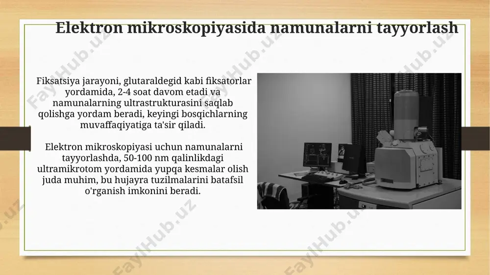 ikroskopiya yordamida yuqori sifatli tasvirlarni olish uchun muhim ahamiyatga ega bo'lib, taxminan 5-10 bosqichdan iborat. e'tiboringiz uchun rahmat @taqdimot_robot image7.jpg image8.jpg image9.jpg image10.jpg image11.jpg image12.jpg image13.jpg image14.jpg image15.jpg image16.jpg image17.jpg image18.jpg image19.jpg image20.jpg image21.jpg image22.jpg image23.jpg image3.png image4.png