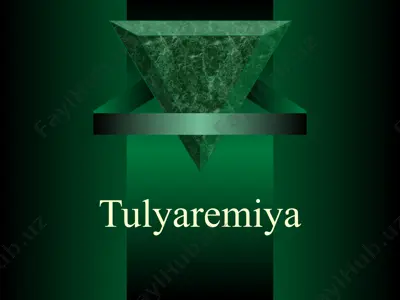 tulyaremiya — PPTX
