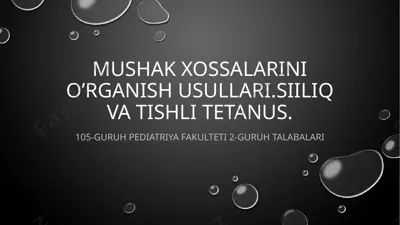 skelet muskullarining funksiyalari va xossalari — PPTX
