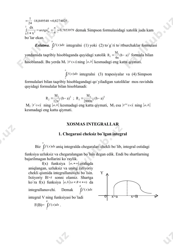 aniq integrallarni taqribiy hisoblash - Page 5