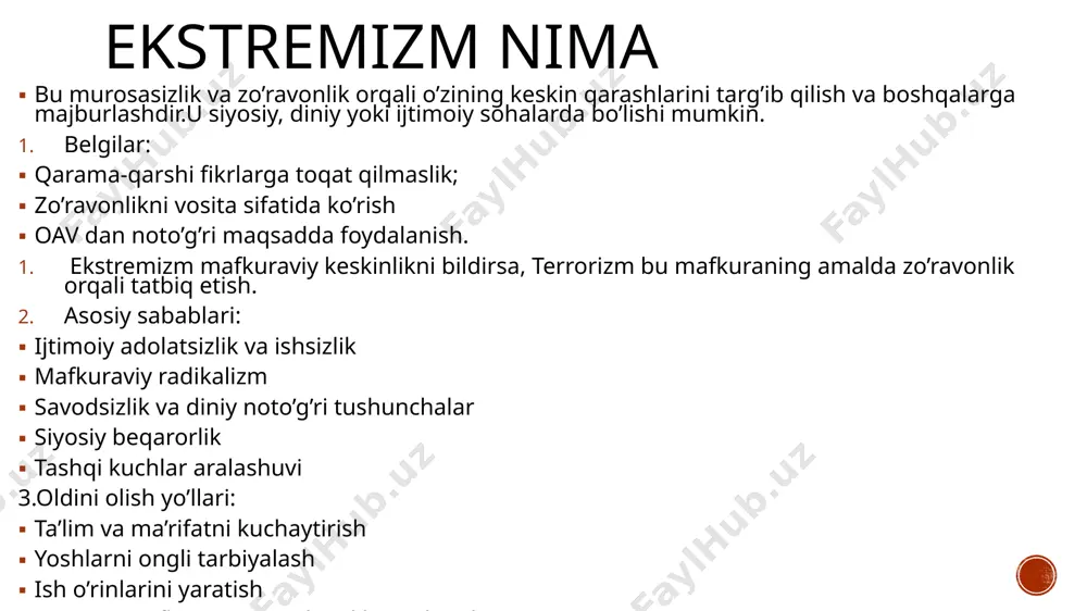 diniy radikalizm, fundamentalizm va terrorizmning tarixi va yo’nalishlari - Page 5