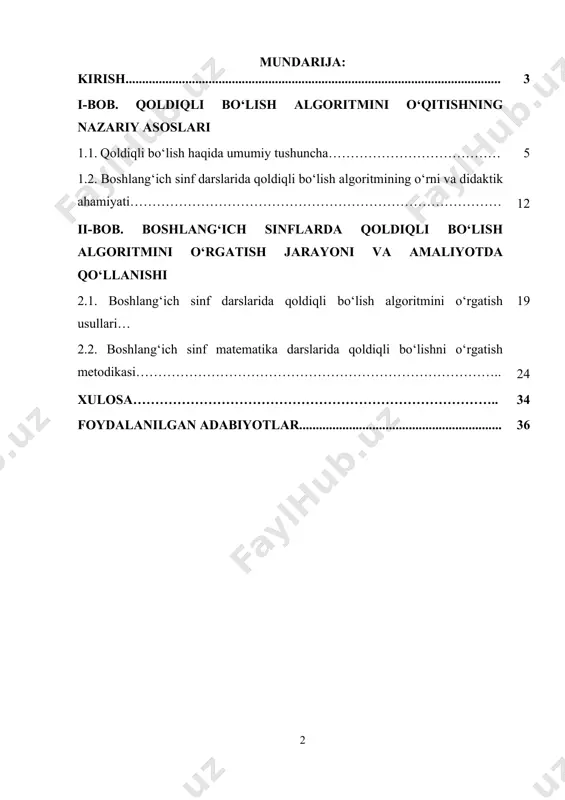 tirishda muhim poydevor bo‘lib xizmat qiladi. boshlang‘ich sinflarda matematika fanini o‘qitish jarayonida qoldiqli bo‘lish algoritmini o‘zlashtirish alohida ahamiyat kasb etadi. bu algoritm orqali o‘quvchilarda natural sonlar ustida amallar bajarish, mantiqiy fikrlashni rivojlantirish, tahlil qilish va xulosa chiqarish ko‘nikmalari shakllanadi. mazkur mavzuni o‘qitish o‘quvchilarning kelajakdagi matematik tayyorgarligi uchun zarur bo‘lgan poydevorni yaratadi. o‘zbekiston respublikasi prezidentining 2022-yil 28-yanvardagi pq–81-sonli qarori — “2022–2026 yillarga mo‘ljallangan yangi o‘zbekistonning taraqqiyot strategiyasi”da ta’lim tizimini zamonaviy talablar asosida takomillashtirish, raqamli va innovatsion texnologiyalarni keng joriy etish, metodik ta’minotni mustahkamlash vazifalari belgilab berilgan. shuningdek, 2023-yil 13-apreldagi pq–110-sonli qaror — “boshlang‘ich ta’lim sifatini oshirish chora-tadbirlari to‘g‘risida”gi hujjatda boshlang‘ich sinflarda matematika fanini o‘qitishda yangicha yondashuvlar, amaliyotga yo‘naltirilgan usullar, algoritmik tafakkurni shakllantirish masalalari alohida e’tirof etilgan. prezident tomonidan ilgari surilgan ushbu islohotlar zamirida ta’limda sifat va samaradorlikni oshirish, har bir o‘quvchining individualligini e’tiborga olgan holda o‘qitish metodikasini takomillashtirish yotadi. shu nuqtayi nazardan qaralganda, matematika darslarida qoldiqli bo‘lish algoritmini o‘zlashtirish metodikasini chuqur …