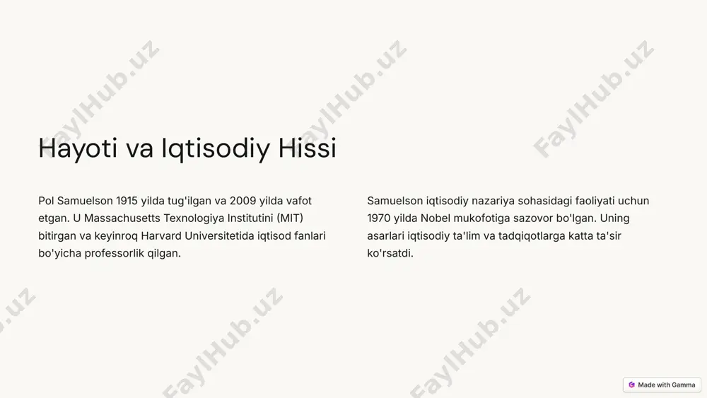 paul samuelsonning iqtisodiy nazariyalari - Page 3