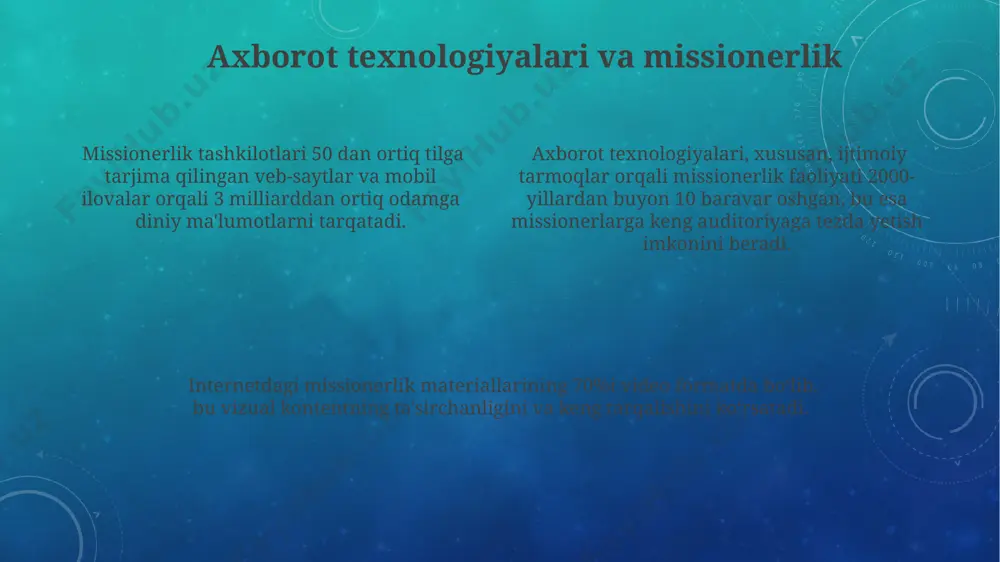 xalqaro missionerlik tashkilotlari va ularning targibot usullari - Page 4
