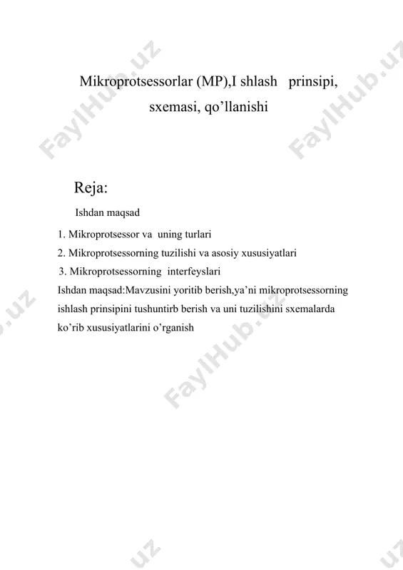 m-4 unumdorligi intel-8088-ra nisbatan minglab marta kattadir. mikroprotsessorlar tezligini takt chastotasi belgilaydi. bir turdagi mikroprotsessorlar turli takt chastotasi bilan ishlab chiqarilishi ham mumkin. shu sababdan takt chastotasiga qarab mikroprotsessorning bahosi va unumdorligi har xil bo‘ladi. takt chastotasi megagerslarda (mgs) o‘lchanadi. misol uchun, pentium mikroprotsessori 75 mgs-dan 200 mgs takt chastotasi o‘rtasidagi farq taxminan 2.5 marta kattadir. mikroprotsessorning nomi, odatda takt chastotasi bilan yuritiladi. misol uchun, pentium f75 mrs. mikroprotsessorning ichki elementar operatsiyalarining bajarish tezligini takt chastotasi bildiradi. boshqa-boshqa mikroprotsessor modellari bir xil komandalarni (misol uchun, qo‘shish va ko‘paytirish) turli sondagi taktlar bilan bajaradi. mikroprotsessorning yuqori modellarida bu komandalar kamroq taktlar bilan amalga oshiriladi. shu erda, ba’zi bir firmalar (amd, gyrix) markirovkalari chalkashtiruvchi sonlardan foydalanishiga e’tibor berish kerak. misol uchun, amv5x86/133mgs mikroprotsessori faqat intel-80486(dx4) mikroprotsessori bilan o‘xshash, lekin uning unumdorligi eng sodda pentium/75 mgs kabidir. hozirda ishlab chiqarilayotgan kompyuterlarning ko‘p qismi pentium, yuqoriroq quvvatli kompyuterlar esa — pentium-4 mikroprotsessorlarga asoslangandir. faqat …