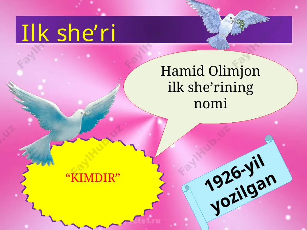 hamid olimjon hayoti va ijodi. “oygul bilan baxtiyor” ertak-dostoni - Page 5