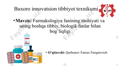 buxoro innovatsion tibbiyot texnikumi — PPTX