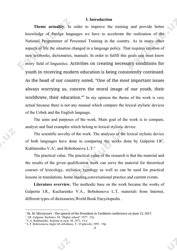 istics will be linguistics of the effects of the message, of the output of the act of communication, of its attention -compelling function”. this point of view has clearly been reached under the influence of recent developments in the general theory of information. language being one of the means of communication or, to be exact, the most important mans of communication, is regarded in the above quotation from a pragmatic point of view. stylistics in that case is regarded as a language science which deals with the results of the act of communication. to a very considerable degree this is true. stylistic must take into consideration the “output of the act of communication”. but stylistics must also investigate the ontological, i.e. natural, inherent, and functional peculiarities of the means of communication. which may ensure the effect sought? archibald a. hill states that “a current definition of style and stylistics is …