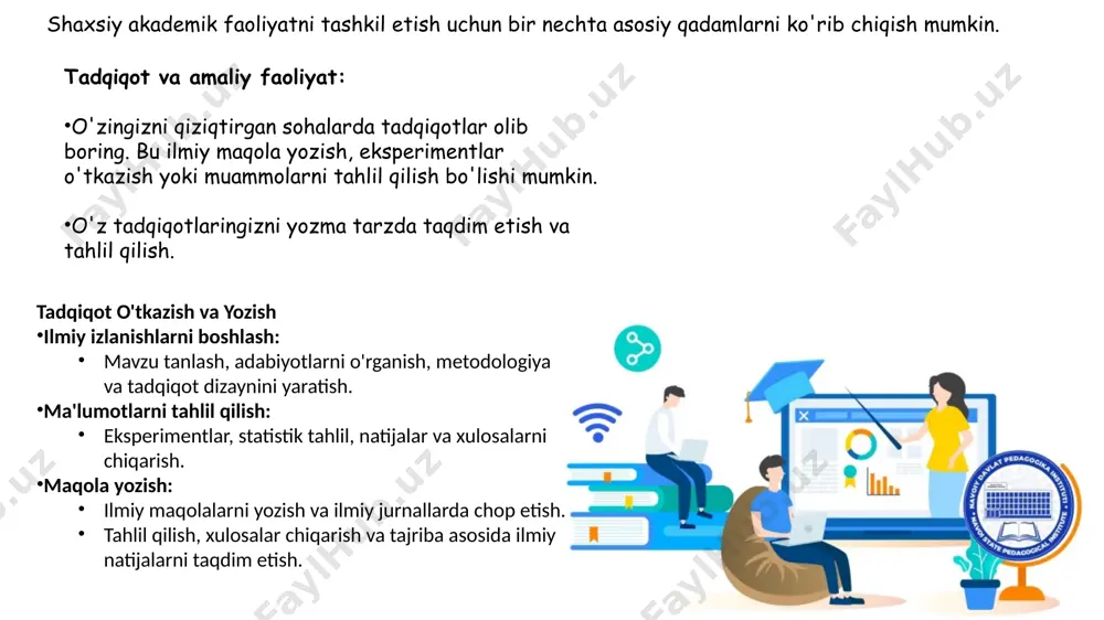 shaxsiy akademik faoliyatni tashkil etish - Page 5