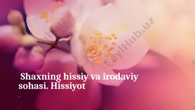 hissiyotlar psixologiyasi — PPTX