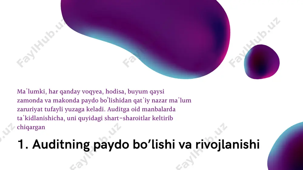 auditning paydo bo‘lishi va rivojlanishi - Page 3