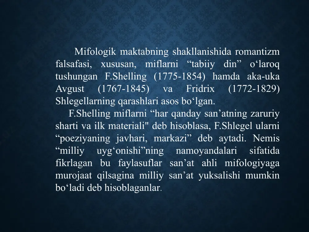 motivi.. 2.5. “majburiyat orqasida uylanish” va sevgilisisga sadoqati bois shar’iy xotinni “boykot qilish” motivi. 2.6. lahm kovlash motivi. 2.7. yor uchun dushman bilan olishuv motivi. 2.8. sargardonlik motivi. 2.9. o‘zni tanitish motivi. “o‘tgan kunlar”da mifopoetik unsurlar: 3. holat, baho, personajlar va boshqa o‘xshash unsurlar. 3.1. ishqni dard, oshiqni kasal deb talqin qilish. 3.2. o‘zni tanitmaslik motivi. 3.3. personajlar kombinasiyasi. /docprops/thumbnail.jpeg
