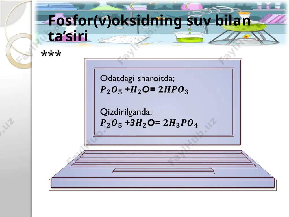 fosforning kislorodli birikmalari. ortofosfat kislota - Page 4