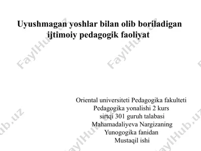oila tarbiyasi — PPTX
