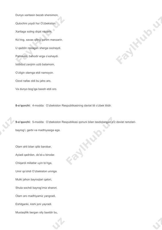 "konstitutsiya – eng oily hakam" bayram tadbiri senariysi - Page 4