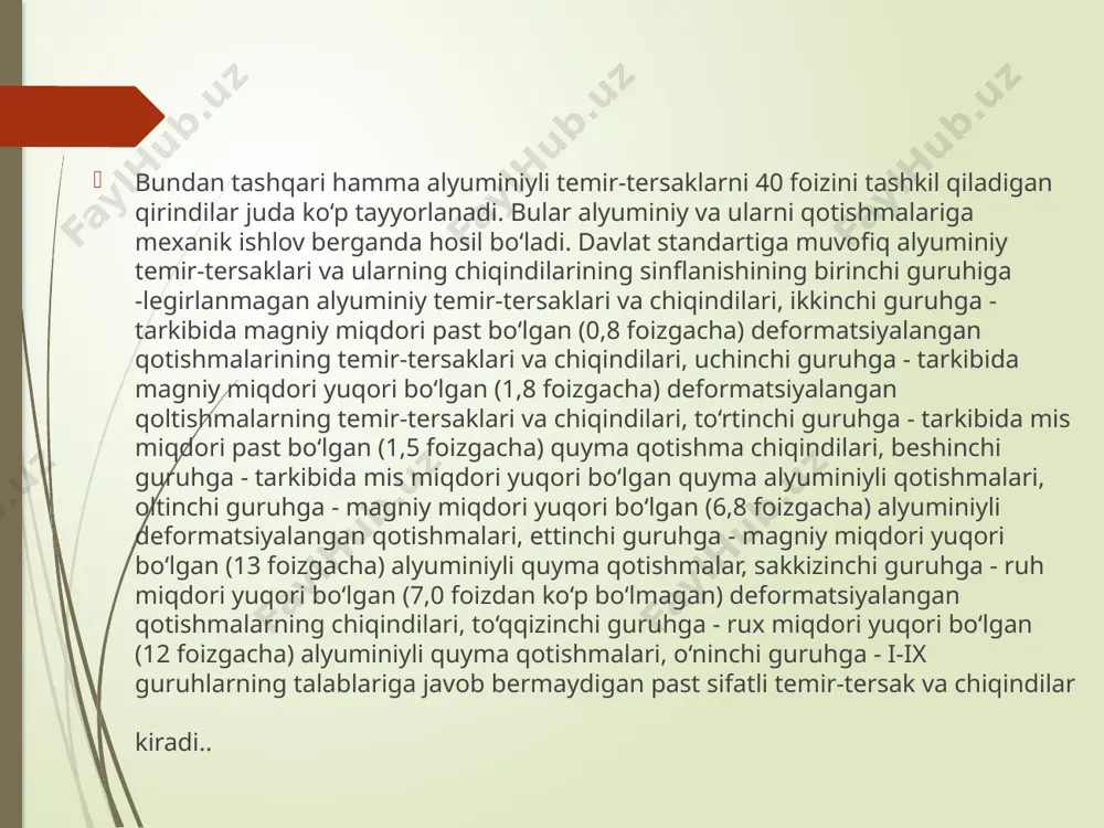 ikkilamchi mis tarkibli xom ashyolarni strukturasi . - Page 5