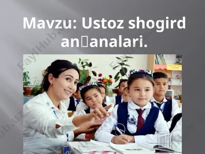 ustozshogirdan'analari — PPTX