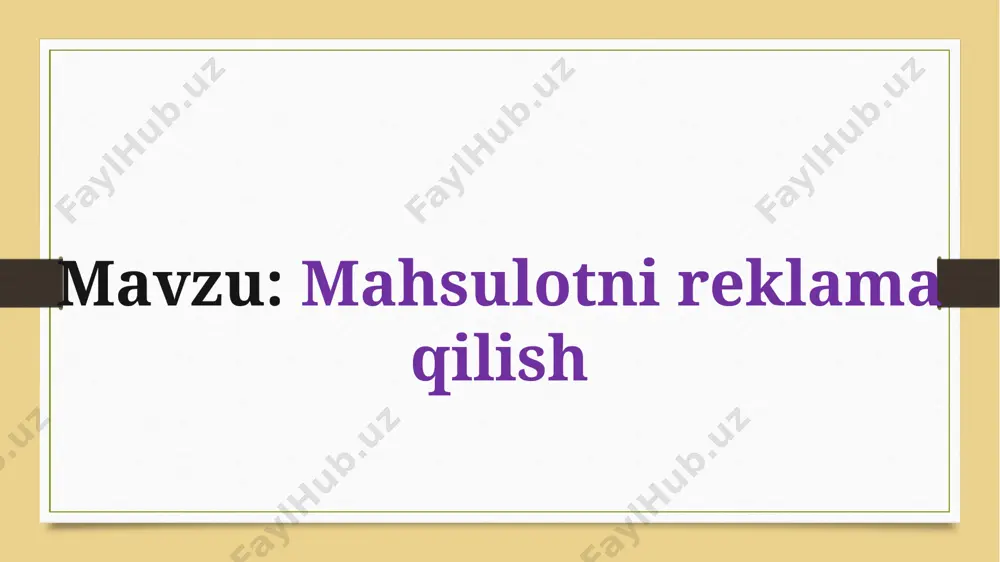. tovushni eksport qilish agar muayyan formatdagi tovush fayli talab qilinsa, masalan, .mp3 fayli, tovush eksport qilinadi. tovush faylini tahrirlash yakunlagach, avval file, keyin export audio bosiladi. fayl uchun tegishli papka tanlanadi va faylga mos nom beriladi. ochiluvchi menyudan saqlanayotgan fayl turi belgilanadi. amaliy mashg’ulot yozuvni .mp3 fayl sifatida eksport qiling. javoblar tovush fayllarini yaratish yoki tahrirlash imkonini beruvchi dasturiy ta’minot record tovush qisimlarini belgilashga imkon beradi avval fayl kegin save tugmasi bosiladi dastur ochilganda tahrirlanadigan tovush faylini tanlash uchun 10-13 soniya davom etishi kerak edit bo’limi orqali 1 2 3 4 5 6 7 uyga vazifa 1-mashg’ulot audacitydan foydalanib sevimli faningiz haqidagi video uchun yangi ovozli fayl yarating 2-mashg’ulot yozuvni .mp3 fayl sifatida eksport qiling image7.jpg image8.jpg image9.jpg image10.jpg image11.jpg image12.jpg image13.jpg image14.jpg image15.jpg image16.jpg image3.png image4.png /docprops/thumbnail.jpeg