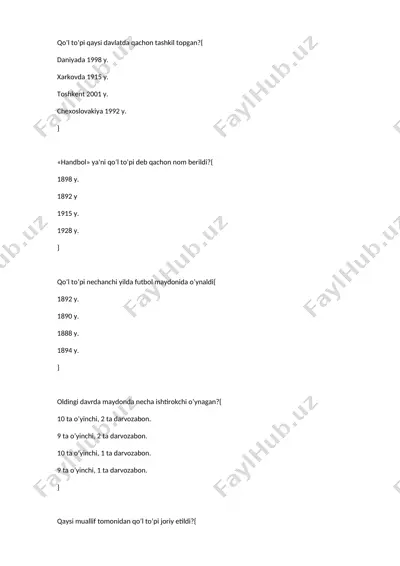 qo’l to’pi tarixi — DOCX