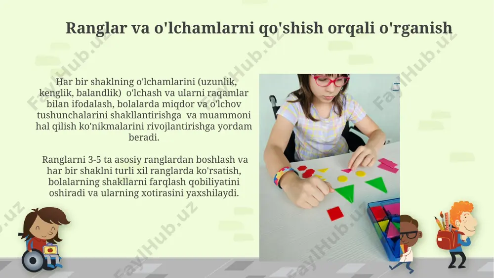 bolalarning geometrik shakillar bilan tanishtirish - Page 4