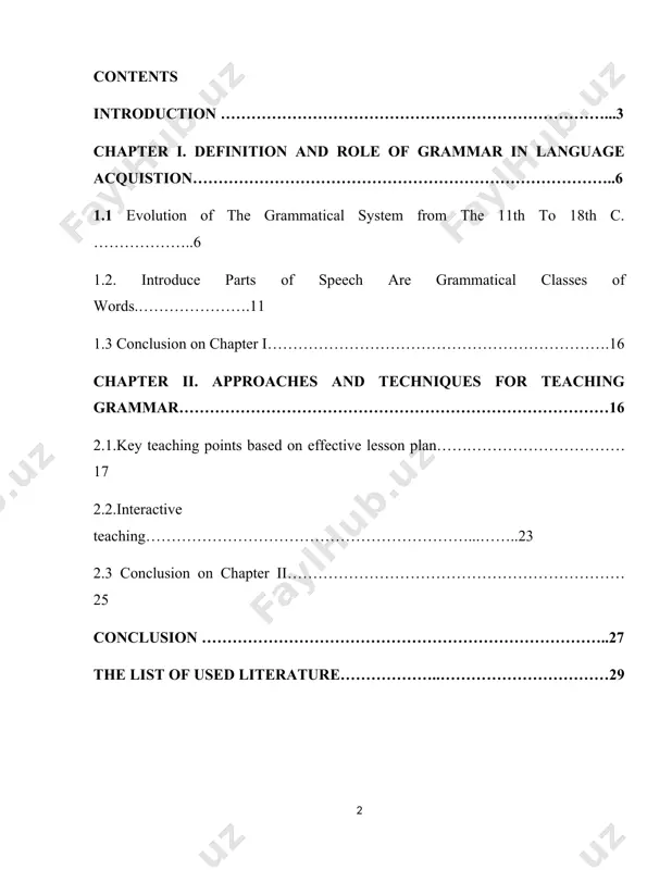 aim off the course paper the aim of the coursework on the teaching grammar for young learners is to provide a comprehensive understanding of the foundational principles, theoretical frameworks, and practical applications of word classification in english grammar. specifically, the coursework aims to explore word classes, understanding linguistic structure, discuss theoretical perspectives. overall, the aim of the coursework is to equip learners with the knowledge, analytical tools, and critical thinking skills necessary to navigate the complexities of word classification in english grammar and its broader implications for language understanding, communication and analysis . the subject of the course work. the subject of the coursework is the systematic analysis of word classes within the english language. this includes examining the various categories that words can be grouped into based on their grammatical functions, syntactic roles, and semantic properties. the primary focus is on understanding the characteristics, functions, and implications of major …