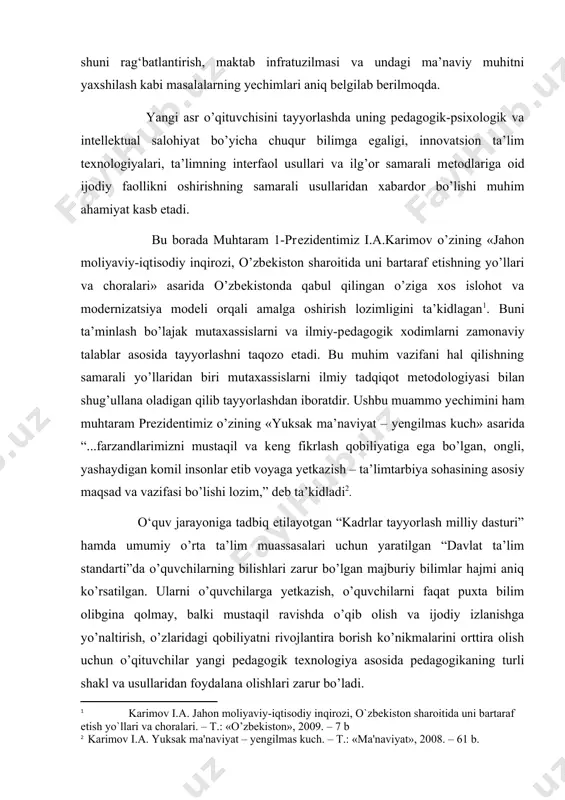 da ham yaxshi natijalarga ega bo’ladi. umumiy o’rta ta’limda yaxshi natijalarga erishgan o’quvchi kelajakda yaxshi kasb egasi bo’lib jamiyat uchun, uning ravnaqi, xalqning farovon yashashi uchun jon kuydiradigan mutaxassis bo’lib kamol topadi. i bob o`zbek tilshinosligida ko`makchilarning o`rni 1.1. ko`makchilarning ma`noviy turlari turkiy tillarda (jumladan, o'zbek tilida ham) ko'makchilar ko'p yillardan buyon tilshunoslarning tekshirish manbai bo'lib kelmoqda. o'zbek tilidagi ko'makchilarga birinchi bo'lib mukammal ta'rifni a.n.kononov bergan: "ko'makchilar shunday bir gruppa so'zlarki, ular ot bilan yoki obyekt bilan predikat orasidagi qurol - vosita, maqsad, sabab, payt, masofa, yo'nalish, o'xshatish kabi munosabatlarning yaratilishida xizmat qiladi"[footnoteref:3]. [3: mengliyev b. hozirgi o‘zbek tili. – toshkent: “ excellent polygraphy”, 2020. 48-50-s.] sh.shoabdurahmonov ham o'zining "yordamchi so'zlar" asanda ko'makchilarga xuddi shunday ta'rif bergan: "ko'makchilar ob'ektning ob'ektga yoki obyektning predikatga bo'lgan turh grammatik munosabatlarini ko'rsatuvchi yordamchi so'zlardir". darhaqiqat, ko'makchilar orasidagi tobe munosabatni ifodalash va kelishik ma'nolarini aniqlash, to'ldirish uchun xizmat qiladi. shu xususiyati bilan ko'makchi bog'lovchi va …