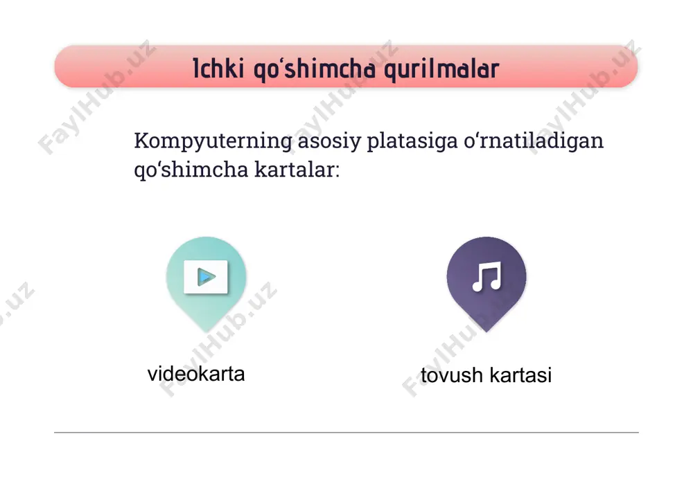 kompyuterning qo‘shimcha qurilmalari - Page 5