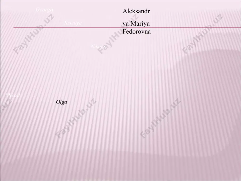 eman va metall tobutlar. 1894 yil 20 oktyabr, kunduzi soat 2:15 da iskandar vafot etdi. 27 oktyabr kuni u qo'lida yaltaga ko'chirildi va dengiz orqali olib ketildi sevastopol; keyin temir yo'l orqali moskva orqali sankt-peterburgga o'tdi sankt- peterburg, u erda o'sha yilning 1-noyabrida etkazib berilgan va yotqizilgan pyotr va pol sobori. hukmronlik natijalari iqtisodiy uchun aleksandr hukmronligi davrida rossiyaning hayoti iii iqtisodiy o'sish bilan tavsiflanadi, bu sanoatga homiylikni kuchaytirish siyosati bilan bog'liq edi. davlat daromadlari ortdi g'aznachilik. hukumat sezilarli muvaffaqiyatlarga erishgan yirik sanoatning o'sishini rag'batlantirdi (1886-92 yillarda metallurgiya mahsulotlari) 1881-92 yillarda temir yo'l tarmog'i ikki baravar ko'paydi 47% ga oshdi. biroq sanoatning jadal rivojlanishi arxaik ijtimoiy-siyosiy shakllar, qishloq xoʻjaligining qoloqligi, dehqonlar jamoasi, yerlarning kamligi bilan ziddiyatga tushib qoldi, bu esa koʻp jihatdan ijtimoiy va iqtisodiy inqirozlar (ochlik va vabo epidemiyasi c 1891-92). nikolay ii – romanovlarning oxirgisi 1894 yil- 1917 yil moskvada toj kiyish. 1896 yil 14 mayda bo'lib o'tdi …