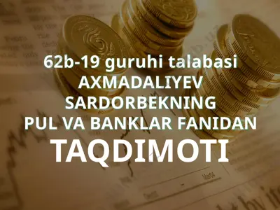 nobank kredit tashkilotlari va ularning turlari — PPTX