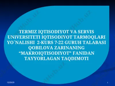 pul bozorida muvozanat — PPT