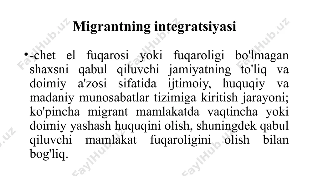 asi: ichki nazorat lokusiga ega odamlar osonroq va tezroq moslashadi. selektiv migratsiya nazariyasi: yangi muhit uchun "tanlangan" odamlar boshqalarga qaraganda yaxshiroq "bardosh bera oladilar". kutish qiymati nazariyasi: muhojirlarning yangi mamlakatda yashashdan kutishlarining etarliligi ularning moslashuviga bevosita ta'sir qiladi. zamonaviy ko’rinishi 1. aqsh, buyuk britaniya, ularning vakillari shaxsiy muvaffaqiyat, farovonlik va o'zini namoyon qilish istagi bilan ajralib turadi; 2. yaponiya, nemis tilida so'zlashadigan mamlakatlar, ba'zi lotin amerikasi mamlakatlari va gretsiya, ularning vakillari shaxsiy xavfsizlik motivlari bilan ajralib turadi va etakchi qadriyatlar farovonlik va mehnatsevarlikdir; 3. frantsiya, ispaniya, portugaliya, yugoslaviya, chili va boshqa lotin amerikasi va osiyo mamlakatlari, ularning vakillari uchun individual farovonlik guruh birdamligiga qaraganda kamroq ahamiyatga ega; 4. shaxsiy muvaffaqiyat umumiy yutuq sifatida qaraladigan va yashash muhitidagi insoniy aloqalarning sifati alohida ahamiyatga ega bo'lgan shimoliy evropa va gollandiya mamlakatlari. madaniy masofa madaniy masofa tashvish va yil davomida tibbiy maslahatlarning umumiy soni bilan bog'liq, ammo akademik yutuqlar bilan bog'liq emas. xavotirning …