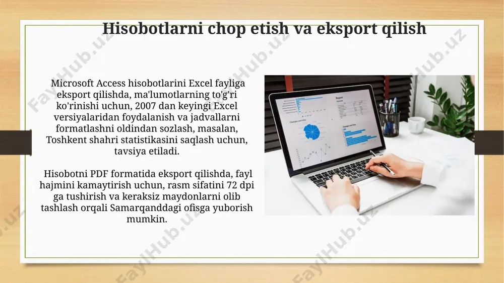 ms accessda hisobotlar bilan ishlash yo‘llari - Page 5