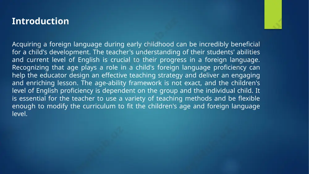 versities; · applying to the educational system of uzbekistan. the methods of the self-directed learner are first engaged in efl classroom with help of video materials. if the learning objective is for pupils to be independent and self-sufficient in their language use, then instruction and practice in speaking will come next. the theoretical and practical value is the main benefit of this study is that the material it contains can be utilized to undertake additional research on the history, theories, and practices of efl communication. its findings can also be applied to practical english courses and seminars. the structure of the paper is introduction, two chapters, conclusion, and the list of used literature. basic sources that were used in the research process are indicated in the list of used literature. it comprises books and essays on the subject that are both modern and scientific. 1.1. methods of teaching communication with …