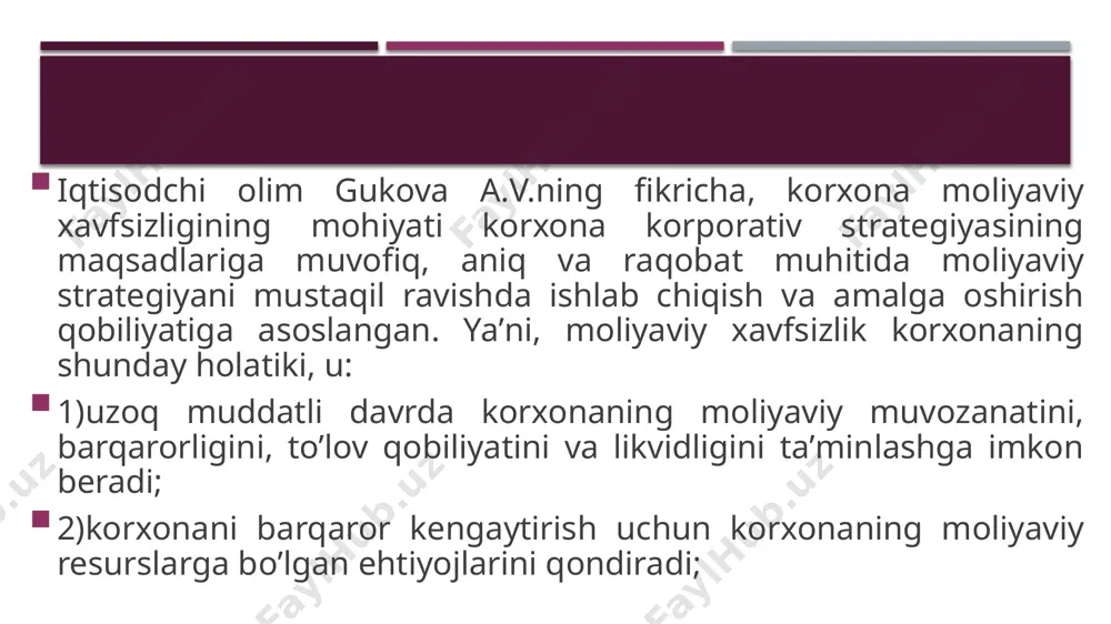 amalga oshirmaslik darajasi; moliyaviy oqimlarning “shaffofligi”; naqd pul bilan hisob-kitoblarning umumiy tovar aylanmasidagi ulushi moliyaviy kapitalning chet elga ruxsatsiz chiqib ketishi; pul massasining aylanish tezligi; muomaladagi pul massasining qiymati. moliya – bu turli darajada markazlashgan pul fondlari vositasida iqtisodiyot subyektlari pul daromadlarini tashkil etish, taqsimlash va ulardan foydalanish bo’yicha vujudga keladigan iqtisodiy munosabatlardir. boshqacha qilib aytganda, moliya iqtisodiy kategoriya sifatida pul mablag’laridan foydalanish va uning harakatini tartibga solish bilan bog’liq bo’lgan munosabatlar tizimi bo’lib, uning vositasida turli darajada pul fondlari vujudga keltiriladi va ular takror ishlab chiqarish ehtiyojlari va boshqa ijtimoiy ehtiyojlarni qondirish maqsadida taqsimlanadi. davlat, korxonalar va uy xo’jaliklari moliyaviy munosabatlarning subyektlari pul va unga tenglashtirilgan moliyaviy aktivlar obyekti hisoblanadi. davlat budjeti davlatning asosiy moliyaviy rejasi sifatida daromadlar va xarajatlarning tenglashtirilgan ko’rinishidan iborat. agarda, budjet daromadlari hajmi uning xarajatlari hajmidan yuqori bo’lsa, bunda budjetda ijobiy qoldiq (profitsit) yuzaga keladi. davlat budjeti xarajatlarining hajmi uning daromadlaridan yuqori bo’lsa, bunda salbiy …