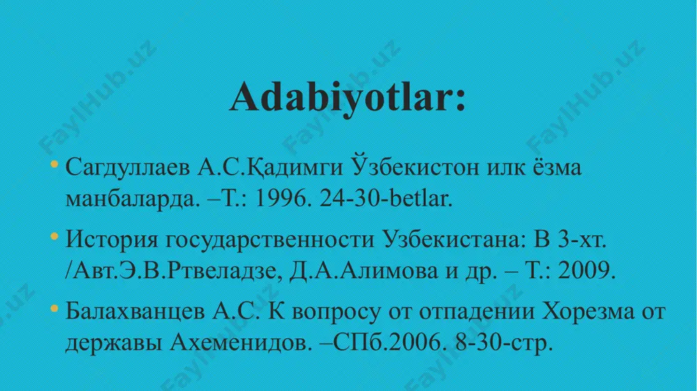 an. 2.parfiya, xorazm, so’g’d va ariya birgalikda 16-satraplikni tashkil etgan . 3.saklar va kaspiylar esa 15-satraplik bo’lgan. baktriyadan - 360 talant, xorazm, parfiya, so’g’d, ariyadan- 300 talant, saklar va kaspiylardan - 250 kumush talant olingan. geradot xabariga ko‘ra, soliqlar bobil talanti asosida to‘langan. bobil talanti 78 yevbey minasiga teng bo‘lganligi yozib qoldirgan. shuningdek, asarda kumush bobil talantlarini yevbey og‘irligiga aylantirsa 9880 talantni tashkil qilishi va har yili doro xazinasiga jami 14 560 yevbey talanti tushishini yozib qoldirgan. gerodot. iii, 95. talant- τάλαντου so‘zidan olingan bo‘lib, "tarozi","og‘irlik" degan ma’noni anglatadi. og‘irlik o‘lchov birligi va pul birligi hisoblangan. talant yombi tarzida bo‘lgan. kumush bobil talanti 30,12 kg., attika talanti-evbey kumush talanti 26,196 kg. deb belgilangan. aleksandr makedonskiy davridan esa, attika talanti og‘irligi 25,902 kg. deb belgilangan egin talanti 37,44 kg., krit talanti 29 kg.ni tashkil qiladi. bobil talanti taglikda yotgan sher shaklida bo‘lgan. og‘ir va yengil turlari bo‘lgan. talantning og‘ir turi 60,4 …