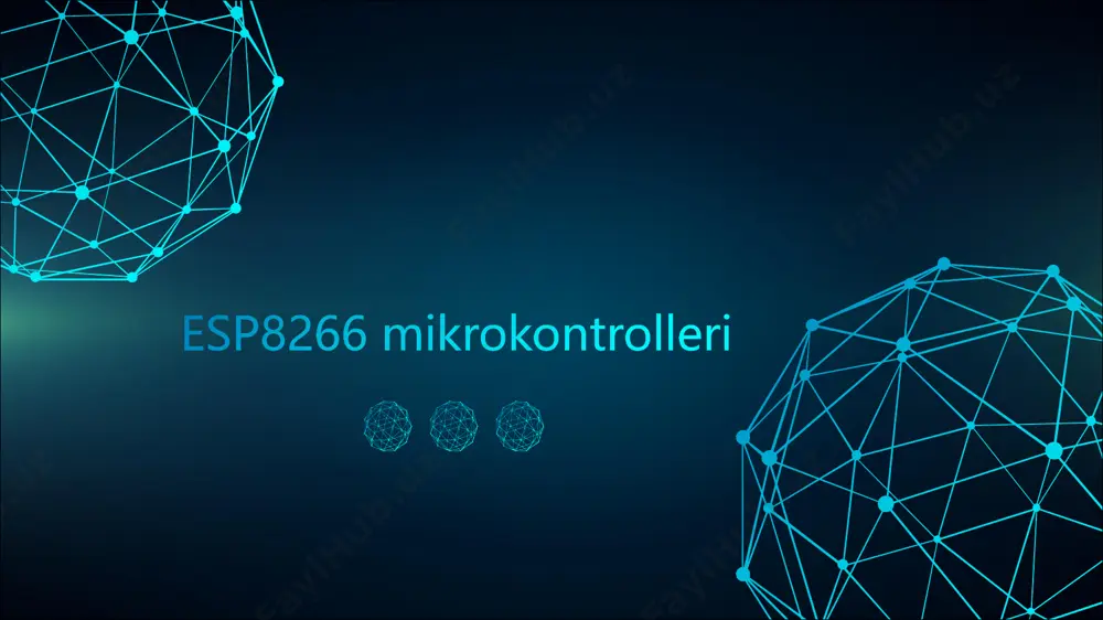 (sta t ion) rejimlarida ishlay oladi. tuzilishi: esp8266 chipi, asosan, wi-fi moduli va mikrokontrollerni o'z ichiga oladi. u 32-bitli risc arxitekturasi asosida ishlab chiqilgan. ishlash tezligi: chipning maksimal ishlash tezligi 80 mhz dan 160 mhz gacha bo'lishi mumkin. xotira: esp8266 da 160 kb sram va 1 mb dan 16 mb gacha flash xotira mavjud. gpio pinlari: modulda bir nechta gpio (general purpose input/output) pinlari mavjud, bu esa sensorlar va aktuatorlar bilan o'zaro aloqada bo'lish imkonini beradi. qo'llanilishi: - iot loyihalari: esp8266 ko'plab iot loyihalarida, masalan, aqlli uy tizimlarida, sensorlar va aktuatorlar bilan ishlashda qo'llaniladi. ma'lumotlarni uzatish: sensorlardan olingan ma'lumotlarni bulutga yoki boshqa qurilmalarga uzatish uchun ishlatiladi. - boshqaruv tizimlari: esp8266 yordamida masofadan boshqarish tizimlarini yaratish mumkin. dasturlash: - arduino ide: esp8266 ni dasturlash uchun arduino ide dan foydalanish mumkin. bu juda qulay va ko'pchilik uchun tanish muhit. - lua: esp8266 uchun nodemcu platformasi yordamida lua dasturlash tilida dasturlash mumkin. - …