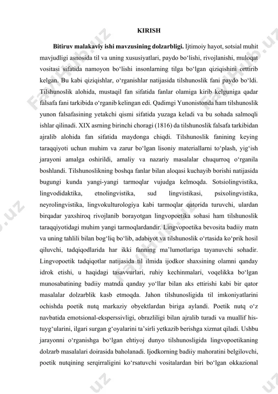 malarning tadqiqot doirasida o‘rganilmaganligi mavzuning dolzarbligidan dalolat beradi. zero, o‘zbek tilining davlat tili sifatidagi nufuzi va mavqeyini tubdan oshirish bugungi globallashuv davrimizning muhim vazifalaridan. shuningdek, ijodkorlarga e’tibor ham davlat siyosatining ustuvor qirralaridan birini tashkil etadi. buning boisi o‘zbek adabiyotining an’analarini ijodiy davom ettirayotgan, uning bugungi rivojini ta’min etishga munosib hissa qo‘shgan va qo‘shayotgan shoir, yozuvchilarning ijodi muhim ahamiyatga ega ekanligidir. mamlakatimizdagi adabiyot, madaniyat va san’at, ilm-fan sohalarini rivojlantirish, o‘zining betakror ilmiy va ijodiy merosi, ijtimoiy faoliyati bilan xalqimiz ma’naviyatini yuksaltirishga ulkan hissa qo‘shgan atoqli shoir va yozuvchilar, bastakorlar, olimlar, kino va teart san’ati namoyandalarining tavallud sanalarini keng nishonlash, ularning faoliyatini chuqur o‘rganish va targ‘ib etish maqsadida o‘zbekiston respublikasi vazirlar mahkamasi 2023-yil 18-aprelda f-204-sonli farmoyishini tasdiqladi. farmoyishning 1-ilovasi bilan tasdiqlangan “2023-yilda adabiyot, madaniyat va san’at, ilm-fan sohalari atoqli namoyondalarining tavallud sanalarini munosib nishonlash va ularning faoliyatini keng targ‘ib etish dasturi” hamda dasturda ko‘rsatilgan chora-tadbirlarining 31-34-bandlarida zamonaviy o‘zbek adabiyotining yirik vakili, shoir …