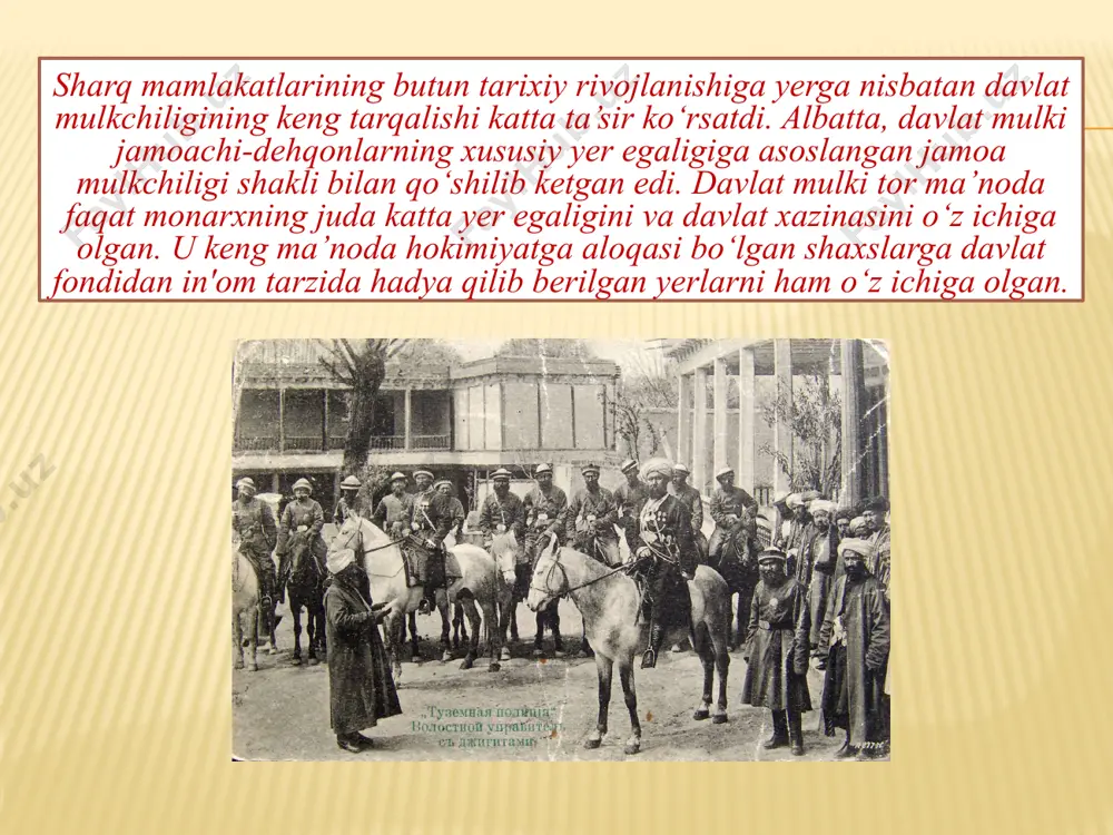 o‘rta asrlarda sharq mamlakatlari davlati va huquqining rivojlanish xususiyatlari - Page 5