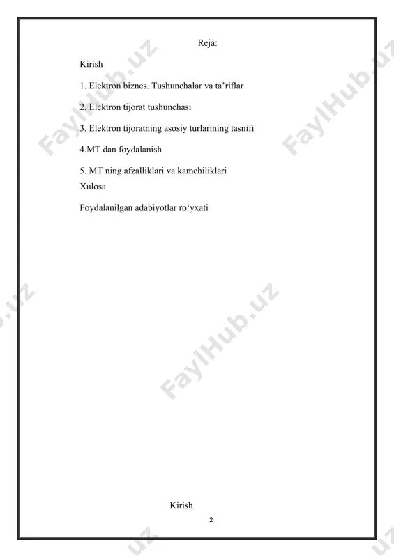 birinchi navbatda, tranzaksiya xarajatlarining kamayishi, savdo tartib-qoidalarining soddalashtirilishi, sarmoya kiritish imkoniyatlarining kengayishi, geografiyaning kengayishi va biznesda ishtirok etishning qulayligi, raqobatning kuchayishi. elektron tijoratning aspektlari hozir eng dolzarb masalalardan biri hisoblanadi. zamonaviy sharoitda xalqaro elektron tijoratdan kengroq foydalanishni rag'batlantirish masalalari tobora ko'proq bir qator nufuzli iqtisodiy va savdo tashkilotlari kun tartibidagi, shuningdek, ko'plab rivojlangan va rivojlanayotgan mamlakatlarning davlat me'yoriy hujjatlarining ustuvor yo'nalishlari toifasiga aylanib bormoqda. m-commerce yoki mobil tijorat atamasi gazeta va jurnallar sahifalarida tobora ko'proq paydo bo'ladigan, ammo hali keng tarqalmagan iboralardan biridir. elektron tijorat (elektron tijorat) so'ziga o'xshashlik tasodifiy emas; aslida, m-commerce uning davomi, elektron tijoratning mobil shakllarga tarjimasi. elektron tijoratning paydo bo'lishi bilan kompyuteringizdan chiqmasdan turib, internetga ulangan holda xarid qilish, to'lovni amalga oshirish, auktsionda qatnashish imkoniyati paydo bo'ldi. boshqa tomondan, mobil tijorat foydalanuvchini statsionar qurilmalarga bog'lanmagan holda yanada mustaqil qiladi, yuqoridagi barcha imkoniyatlarni faqat bitta mobil telefon yoki pda bilan ta'minlaydi. bu ishbilarmon odam uchun juda muhim: …