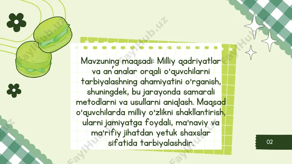 milliy qadriyatlar va an‘analar orqali o‘quvchilarni tarbiyalash yo'llari - Page 3