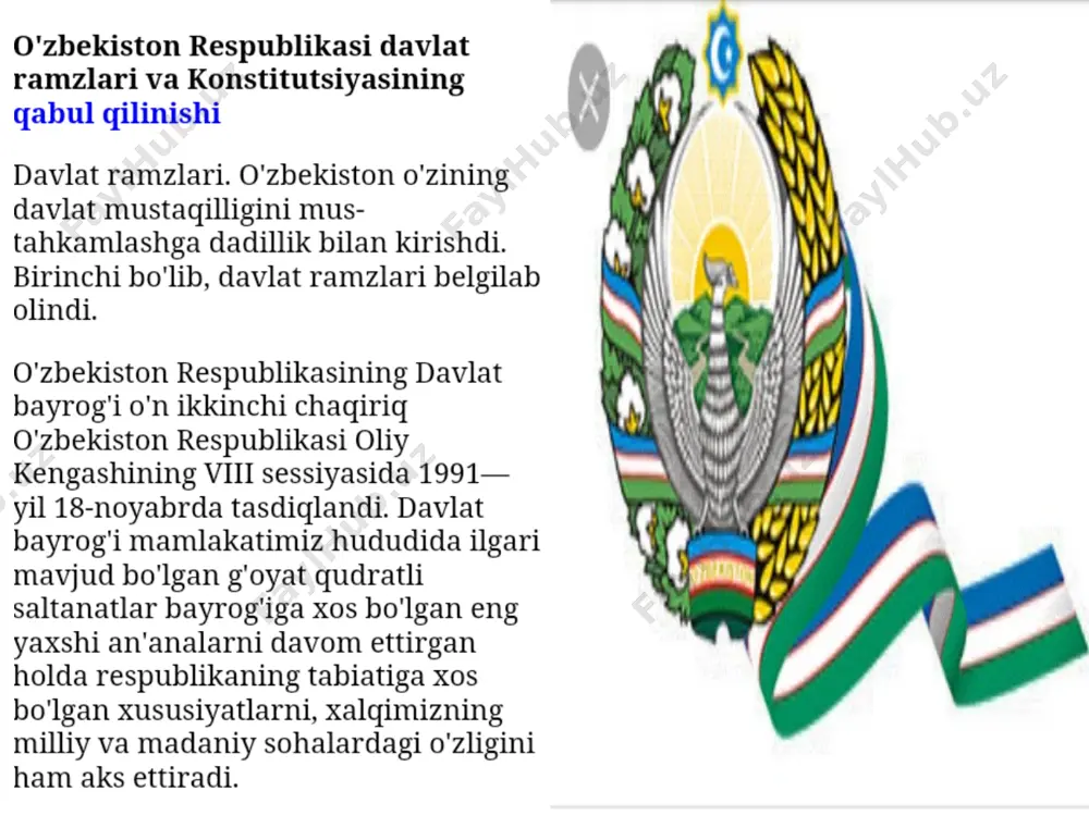 o'zbekiston respublikasi davlat ramzlari va konstitutsiyasining qabul qilinishi - Page 3