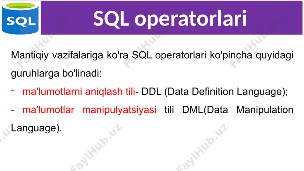 sql tiliga kirish - Page 5