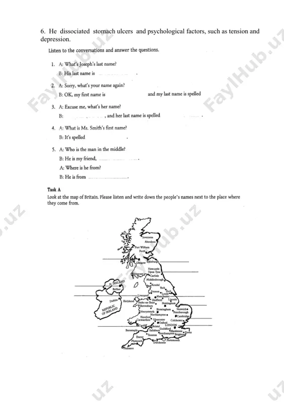 ciated stomach ulcers and psychological factors, such as tension and depression. past perfect continuous tense 1. past perfect continuous simple past zamoni bilan ifodalangan birorta o‘tgan zamondagi ish-harakatdan oldin boshlanib o‘sha paytda ham davom etadigan ish-harakatni ifodalaydi. past perfect continuousning ishlatilishi uchun for two hours ikki soat (davomida), for three months uch oy(davomida), for a long time uzoq vaqt (davomida) kabi vaqt ko‘rsatkichlari bo‘lishi shart: i had been working for a long time when my brother came. akam kelganida men uzoq vaqt ishlayotgan edim. his sister had been living in london for three years when the war broke out. urush boshlanganda uning opasi londonda uch yil (davomida) yashayotgan edi. it had been raining for two hours when i left home. men uydan chiqqanimda yomg‘ir ikki soat davomida yog‘ayotgan edi. 2. yuqoridagi misollarda ilgari aytib o‘tilgan vaqt ko‘rsatkichlari bo‘lmasa past perfect continuous o‘rnida past continuous ishlatiladi: o‘tgan zamondagi biror vaqtdan oldin …