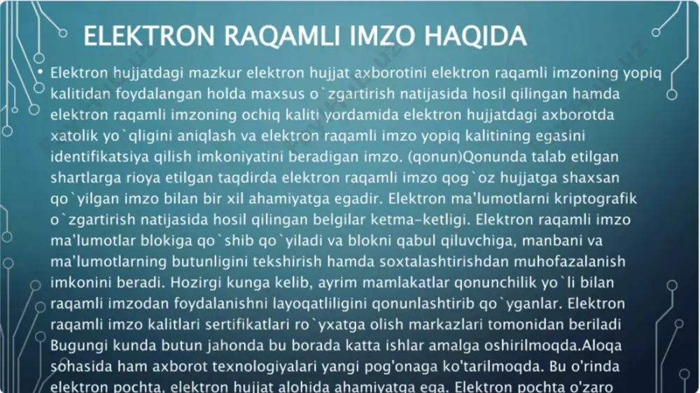elektron raqamli imzo - Page 4