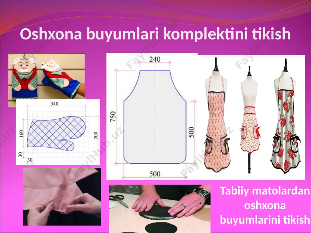 ni loyihalash asosida uning shaklini va chiziqlarini bosh va yuz tuzilishi bilan bog'liq. boshning shakli cho'ziq, keng va normal bo'lishi mumkin. yuzning shakli to'g'riburchak, rombsimon va konussimon bo'lishi mumkin. yuzning ayrim qismlari: peshona, burun, lab, iyak ham turli bo'ladi. yostik jildlarini va palaklarini tikish to'g'ri bichimli ayollar yubkasini tikishni o'rganish gazlamalarni koldiksiz bichish uchun xar bir tup gazlama xisoblab chikiladi. gazlamalarning artikuliga, rangiga, eniga, fizik va mexanik xossalarini bir xilligiga karab materiallarni ajratiladi. xar bir yangi modelga muljallangan materiallar uchun yubkaga sarflanadigan gazlama normasini aniklash maksadida andozalar eksperemental yul bilan joylashtirib kuriladi. image3.jpeg image4.png image5.png image6.jpeg image7.jpeg image8.jpeg image9.jpeg image10.jpeg image11.jpeg image12.jpeg image13.jpeg image14.jpeg image15.jpeg image16.jpeg image17.jpeg image18.jpeg image19.jpeg image20.jpeg image21.jpeg image22.jpeg image23.jpeg image24.jpeg image25.jpeg image26.png image27.png image28.png image29.png image30.png image31.png image32.png image33.png image34.png image35.png image36.jpeg image37.png image38.png image39.jpeg image40.jpeg image41.jpeg image42.jpeg image43.jpeg image44.jpeg image45.jpeg image46.jpeg image47.jpeg image48.jpeg image49.jpeg image2.jpeg