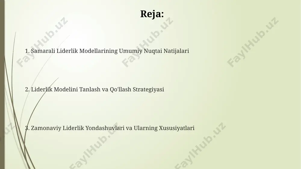 irlashtiradi. liderlikning zamonaviy tendentsiyalari aqsh va yevropa davlatlarining tajribasiga asoslanib, liderlarning hissiy aql-idrokini rivojlantirish bo'yicha 3 ta asosiy trening moduli ishlab chiqildi. markaziy osiyo mamlakatlarida, xususan o'zbekistonda, innovatsion yondashuvlarga asoslangan 5 dan ortiq yangi liderlik dasturlari joriy etildi. global miqyosda 2023-yilda 70% dan ortiq kompaniyalar agil va moslashuvchan liderlik uslublarini qo'llab, raqamli transformatsiyaga moslashishga harakat qilmoqda. avtoritar liderlik avtoritar uslubda boshqarish, 5 dan ortiq odamdan iborat kichik guruhlarda, masalan, armiya boʻlinmalarida yoki favqulodda vaziyatlarda samarali boʻlishi mumkin. avtoritar liderlik modeli 20-asrning boshlarida germaniya va italiyadagi totalitar rejimlarning koʻtarilishi bilan bogʻliq boʻlib, 100% qarorlarni rahbar qabul qiladi. tadqiqotlar shuni koʻrsatadiki, avtoritar rahbarlar boshqaruvidagi ishchilarning 30% dan ortigʻi motivatsiyasini yoʻqotadi va samaraliligi pasayadi. lais-sezgir liderlik tadqiqotlar shuni koʻrsatadiki, laissez-faire uslubi 5 dan kam xodimli kichik guruhlarda samaraliroq boʻladi, lekin 100 kishilik yirik kompaniyalarda muvaffaqiyatsiz boʻlishi mumkin. laissez-faire liderlik modeli, 20-asrning boshlarida aqshda rivojlangan boʻlib, ishchilarga 30% dan ortiq mustaqillik berishga asoslangan. braziliya …