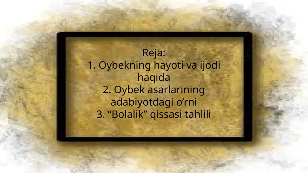 oybekning hayoti va ijodi haqida slayd - Page 4