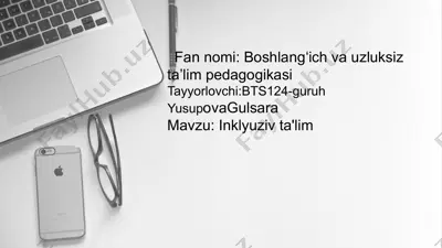 inklyuziv ta'lim pedagogikasi — PPTX
