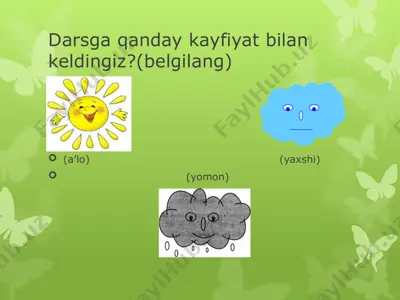 rang-tus, maza-ta’m, hid sifatlari (dars ishlanma) — PPTX